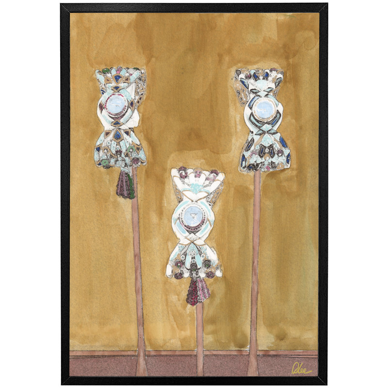 Wathches For The Stars - Single Picture Frame Print, Black, 76cm H x 51cm W x 4cm D