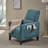 Pushback Recliner Chair With Side Pocket, Fabric Armchair Push Back Recliner With Rivet Decoration, Accent Chair For Living Room, Bedroom-184923134