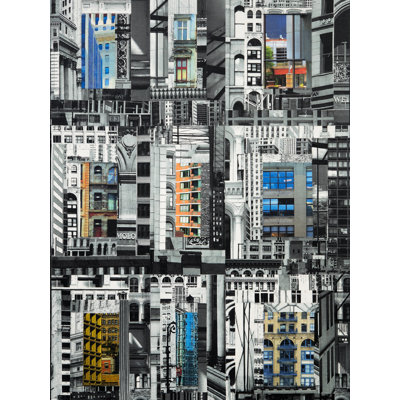 Patchwork City 26 Framed Graphic Art