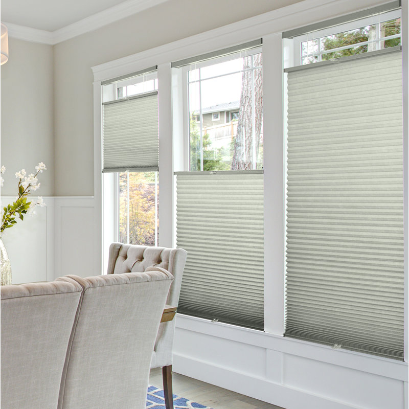 Semi Sheer Cellular Shade, Green, 35"W x 72"L