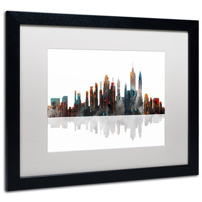 « new york new york horizon », impression encadrée sur toile