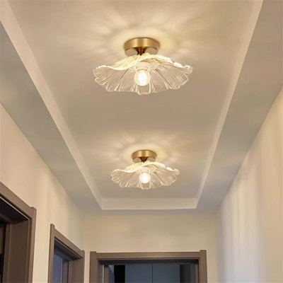 Glass Semi Flush Mount