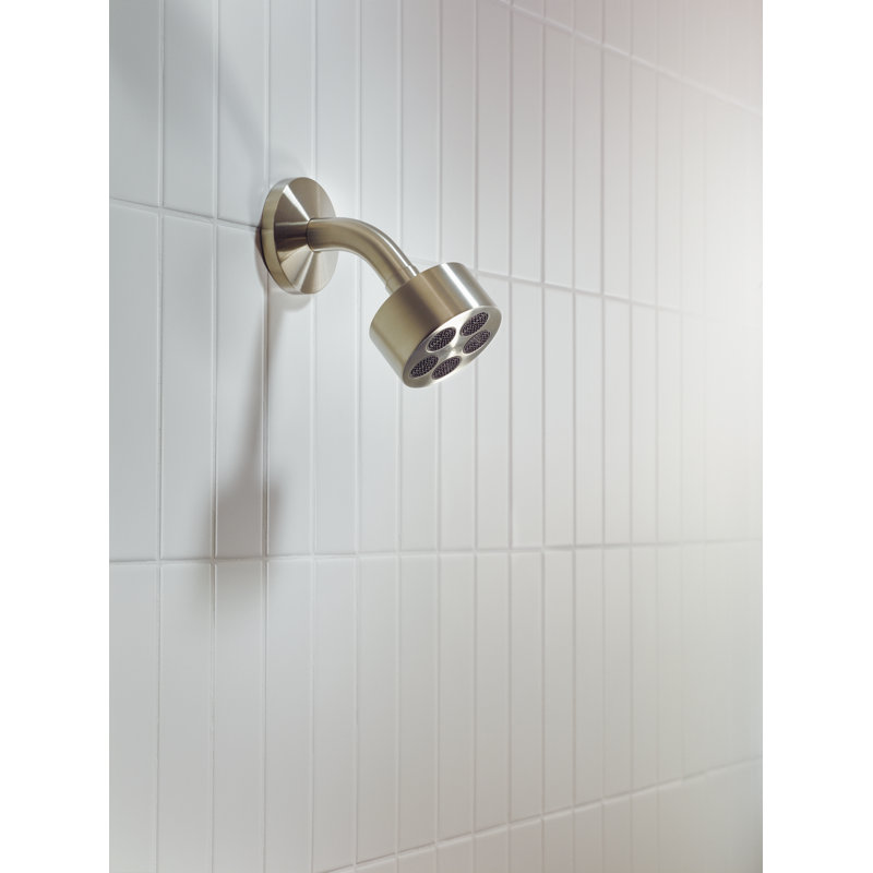 One Rain Fixed Shower Head, Brushed Nickel