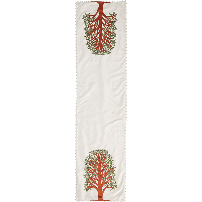 Tree of Life Table Runner, Ivory
