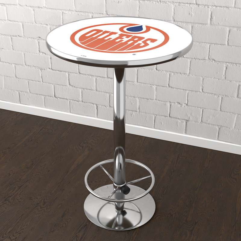 Table de bar avec repose-pieds Edmonton Oilers