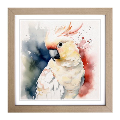 Cockatoo Watercolour - Framed Print