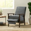 Fauteuil inclinable manuel manuel en bois de 24,75 po de largeur-1710937097
