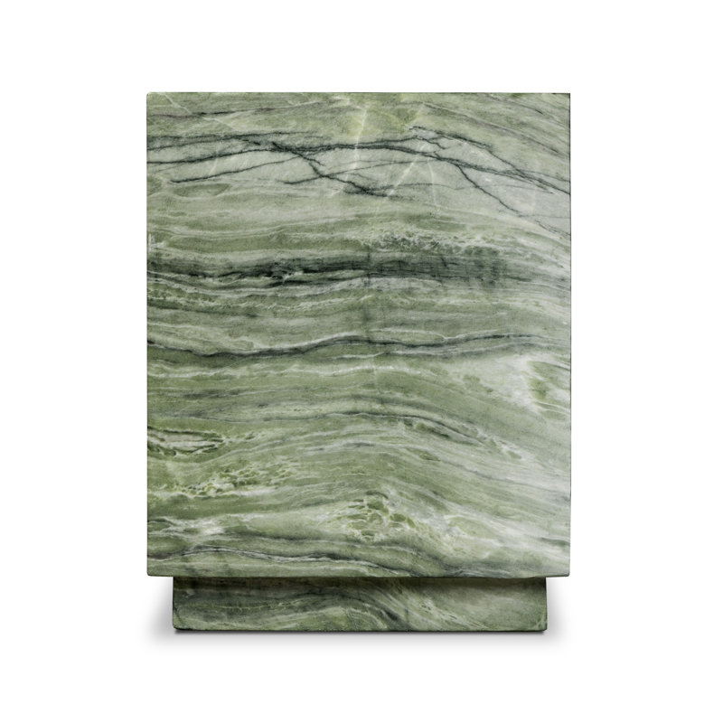 Table d'appoint en béton Stova Cube, Vert algue