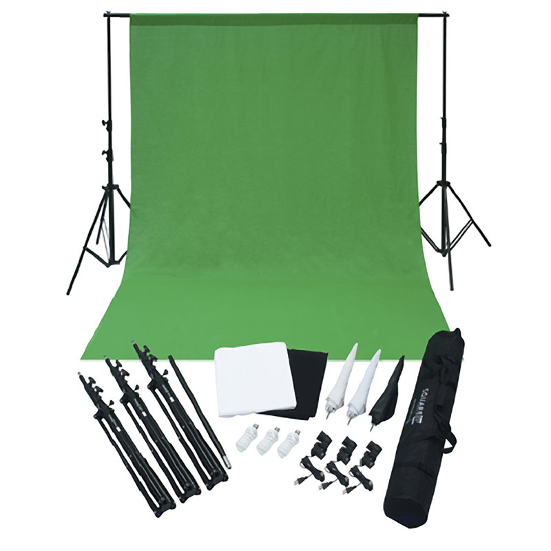 Ensemble d'éclairage professionnel pour parasol / studio