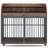 Versatile Heavy Duty Dog Crate with Lockable Wheels and Double Layer Storage