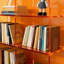 Bibliothèque orange en acrylique-1063551631