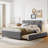 Upholstered Platform Bed with Trundle-158415128-158415129