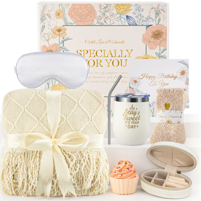 Birthday Gifts for Women, Self Care Package Unique Happy Birthday Basket for Her Mom Best Friends Wife Sister Boss, Get Well Soon Gift Baskets Spa Car
