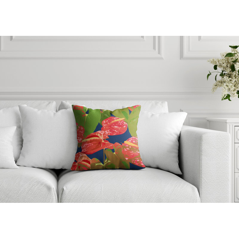 Housse et insert de coussin extérieur Clive, Bleu, 19 po x l 19 po