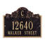 Plaque d'adresse murale à 3 lignes Acanthus Monogram-54034660-54034656