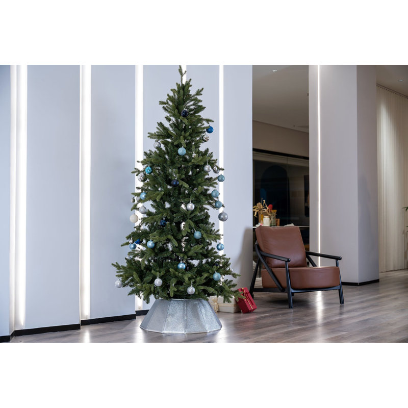 Collier d'arbre de Noël brillant, Argent