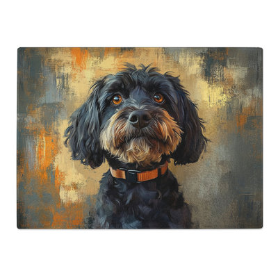 Cockapoo Dog Vol.2  Glass Chopping Board