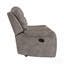 Fauteuil inclinable 1 pièce Modern Living, revêtement en microfibre polie, cadre en bois brun brun