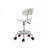 Salon Backed Adjustable Height Lab Stool with Wheels-1635199110