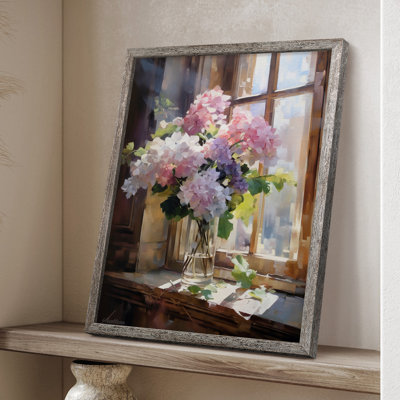 Reproduction encadrée FLORAL Series DCCLxxxiv - bois massif