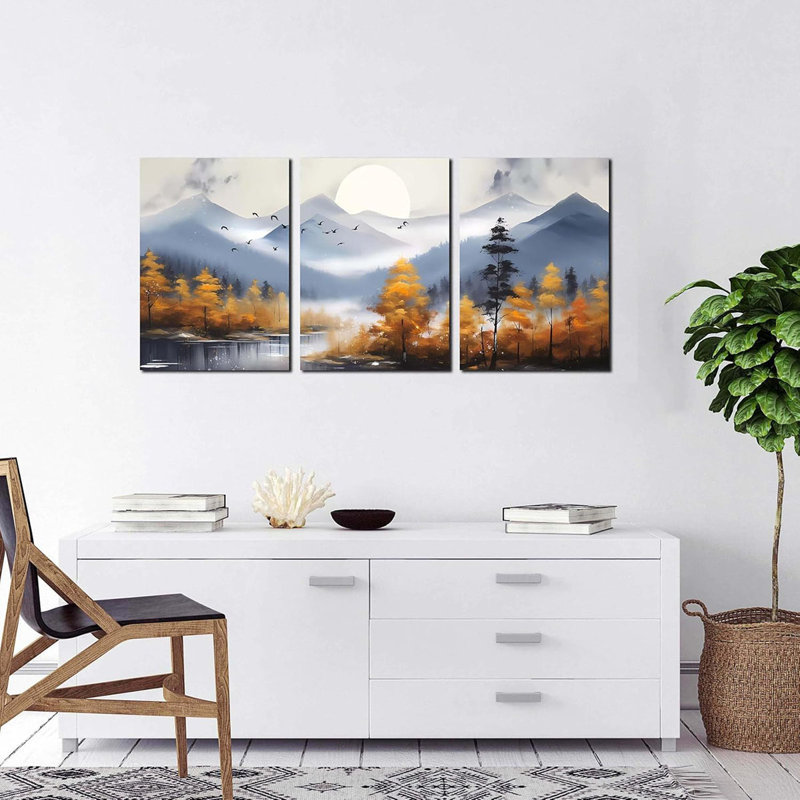 3 Piece Wrapped Canvas Set
