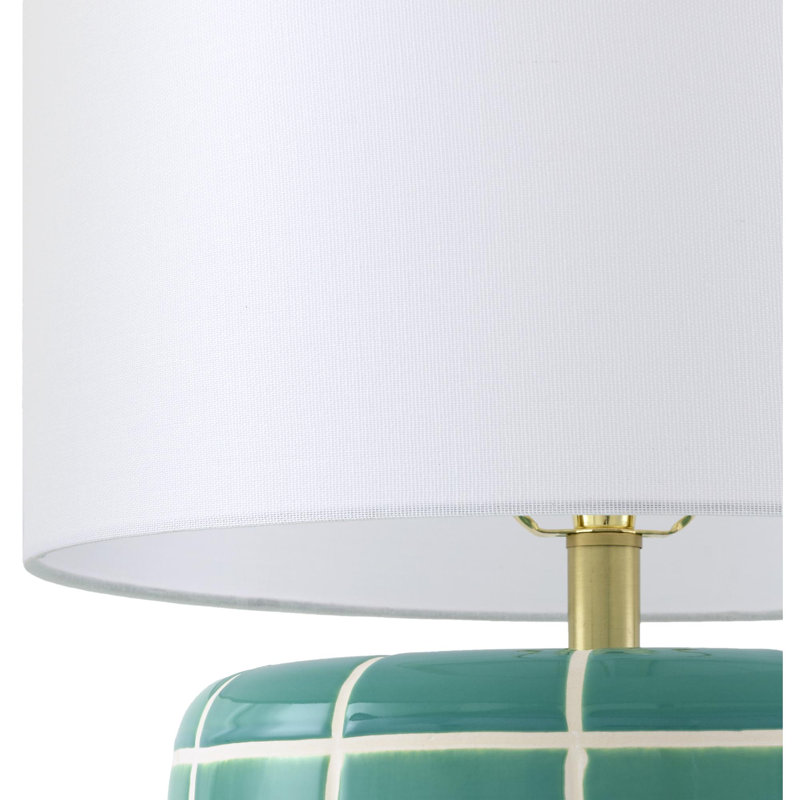 Table Lamp, Blue/White