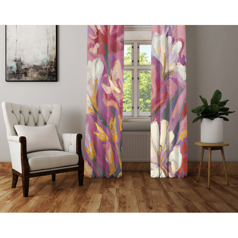 Rideau en polyester Ambe, L 20 po x L 52 po