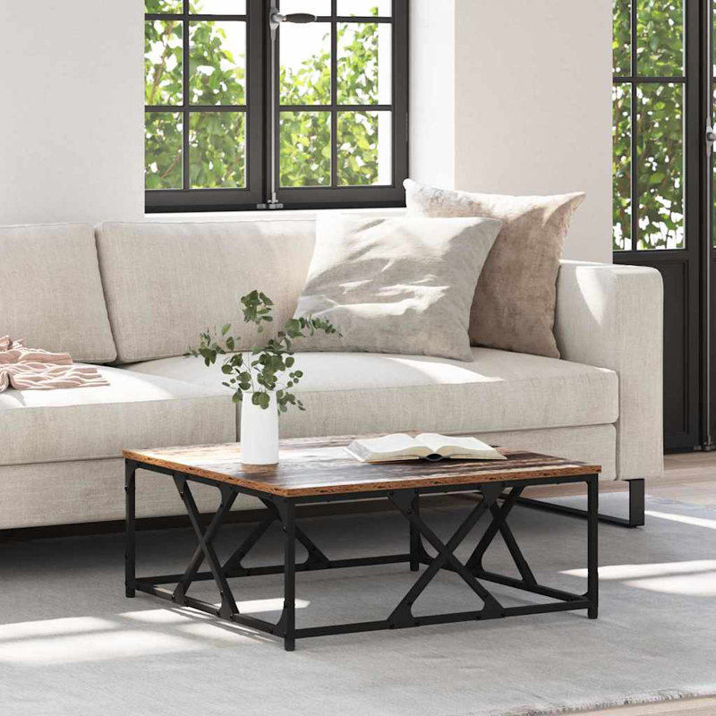 Coffee Table, 30cm. H x 70cm. L x 70cm. W, Old Wood
