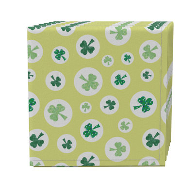 Cotton Twill Floral Square Napkin