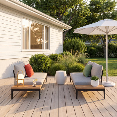 Bernier Teak Patio Sofa
