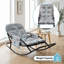 Single Steel Tube Rocking Chair, Technical Fabric-134086095