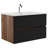 Bathroom Vanity with Sink (Black+ Brown)