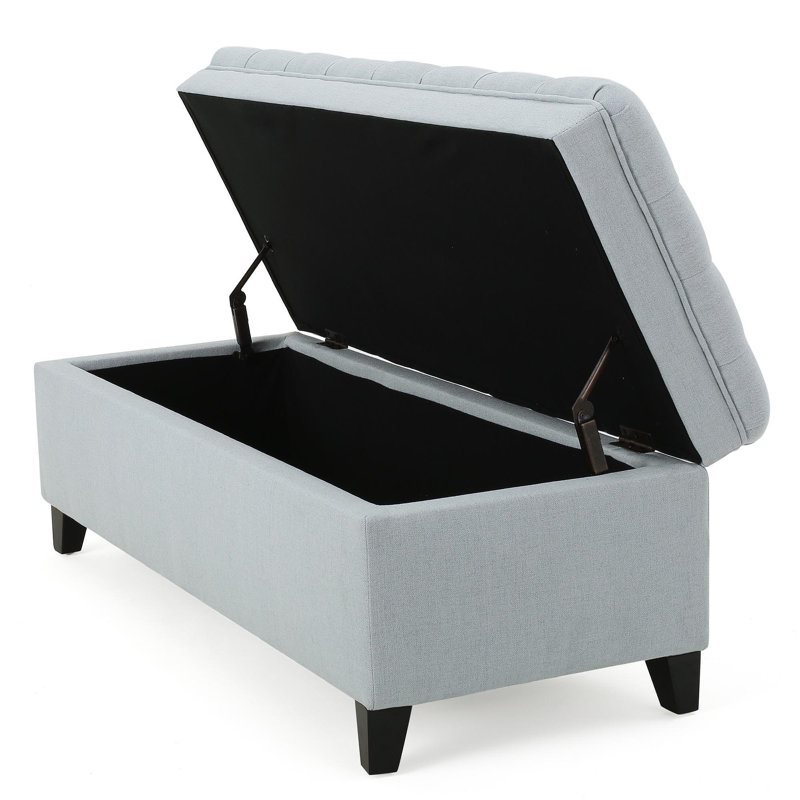 Storage Ottoman, Bench, Gray
