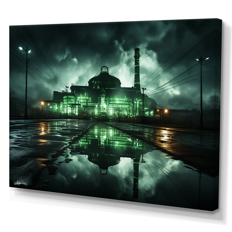 Emeraude atelier silencieux sur toile, Toile tendue, H 16 po x l 32 po x P 1 po