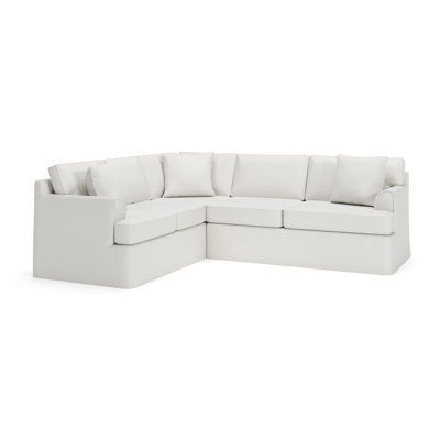 Conradina 2-Piece Slipcovered Sectional