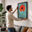 Solitary Poppy Botanical - Framed Print-2055148071-2055148068