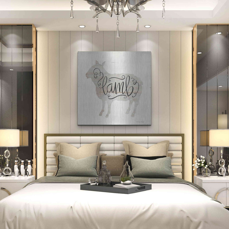 «Lamb In Beige» par Cindy Jacobs, H 36 po x l 36 po