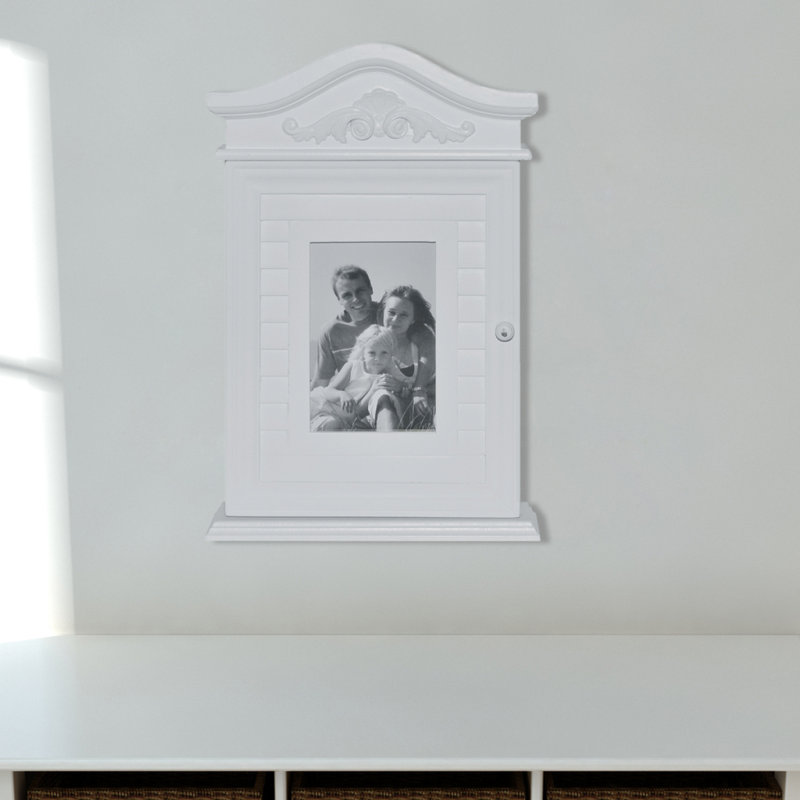 Solid + Manufactured Wood Wall Organizer with Key Hooks