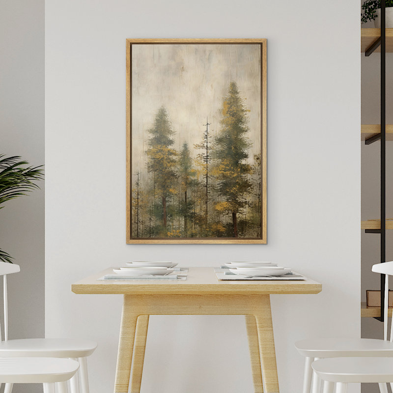 Pin, forêt, style champêtre, illustrations boisées, campagne française rustique, Naturel, H 24 po x l 16 po