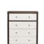 Commode 5 tiroirs NORDIC, commode haute 5 tiroirs pour chambre à coucher (commode)-565063434