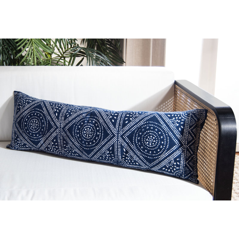 Rectangular Pillow Cover & Insert, Blue/White