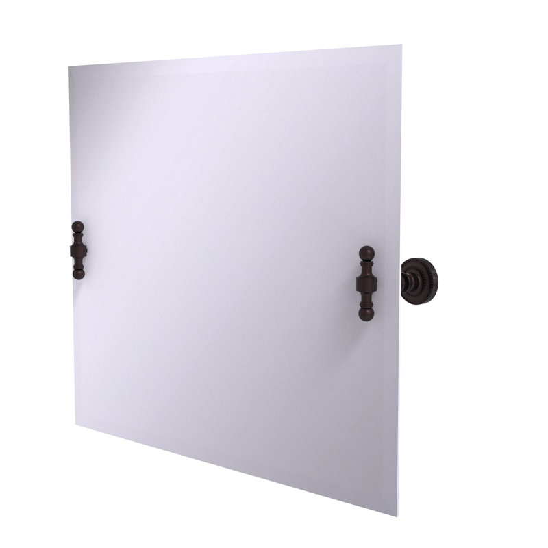 Miroir inclinable rectangulaire Marchmont, Bronze antique, 26" H x 21" H
