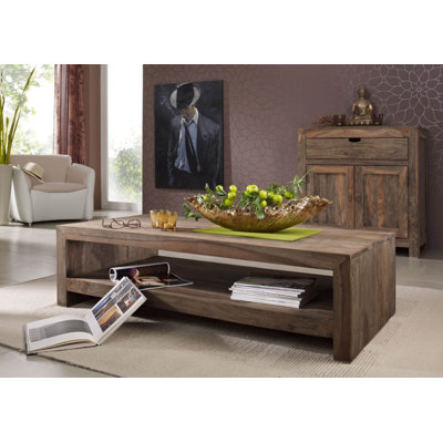 Solid Wood Four Leg Coffee Table