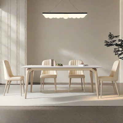 Ensemble de table et chaises de style français