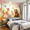Peel and Stick Wallpaper Cute Forest Animals Deer Foxes Bear Rabbit Mouse Spring Meadow Wall Murals 100"H x 144"W Removable PVC Wall Paper Self-Adhesive Wall Decor for Bedroom Living Room Home Office