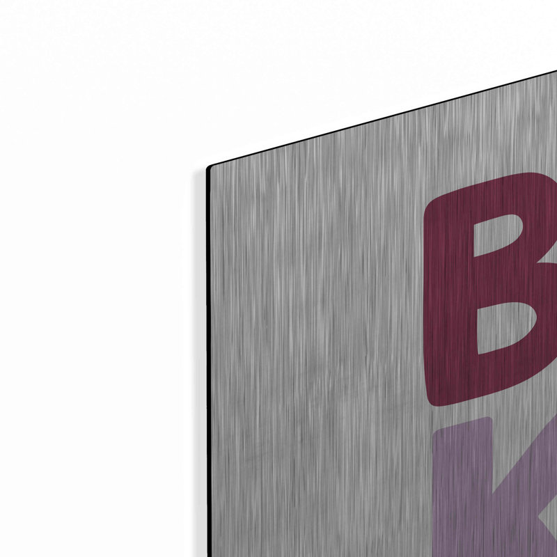 «Be Kind Pastel» par Ann Kelle Designs, art mural en métal, 36 po x 24 po