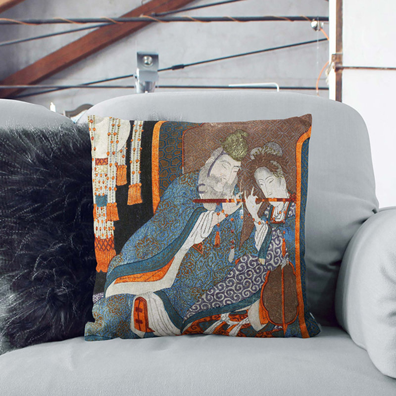 Square Cushion, 40cm H x 40cm W x 15cm D, Stone