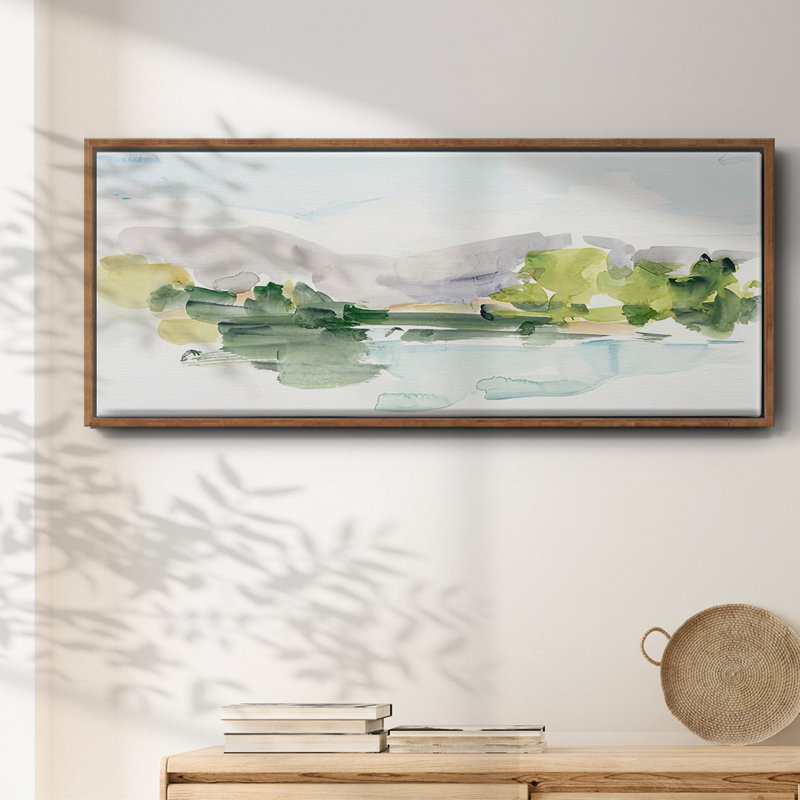 Tangerine Sunset II- Framed Canvas
