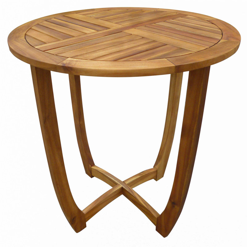 Round Solid Wood Dining Table(Only Table), Teak