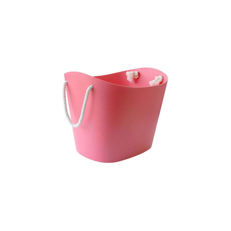 Laundry Basket with Handles, Mini (15 cm H x 13.5 cm W x 20.8 cm D), Yellow Green